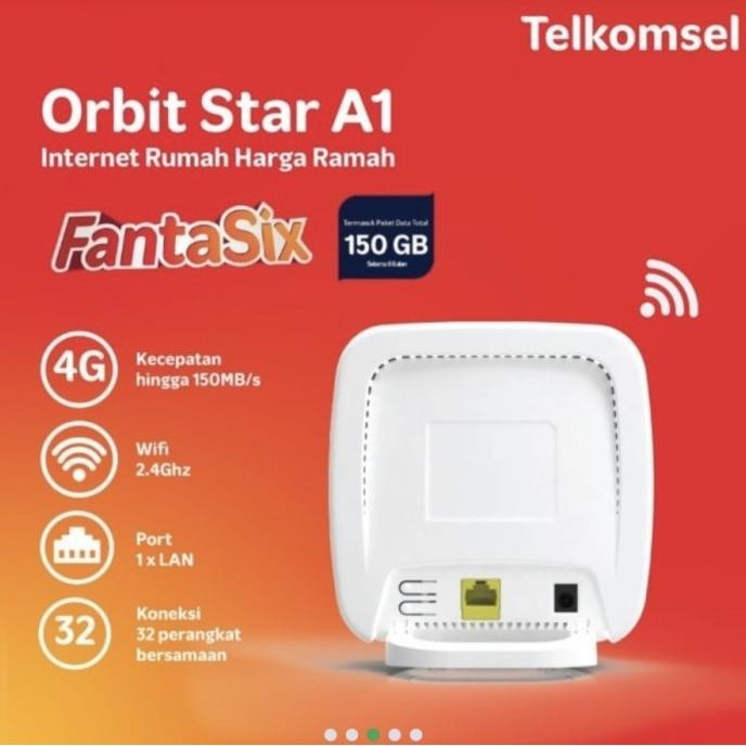 BARANG TERLARIS Orbit Star A1 Telkomsel Cpe Advan Router 4G Free 150gb
