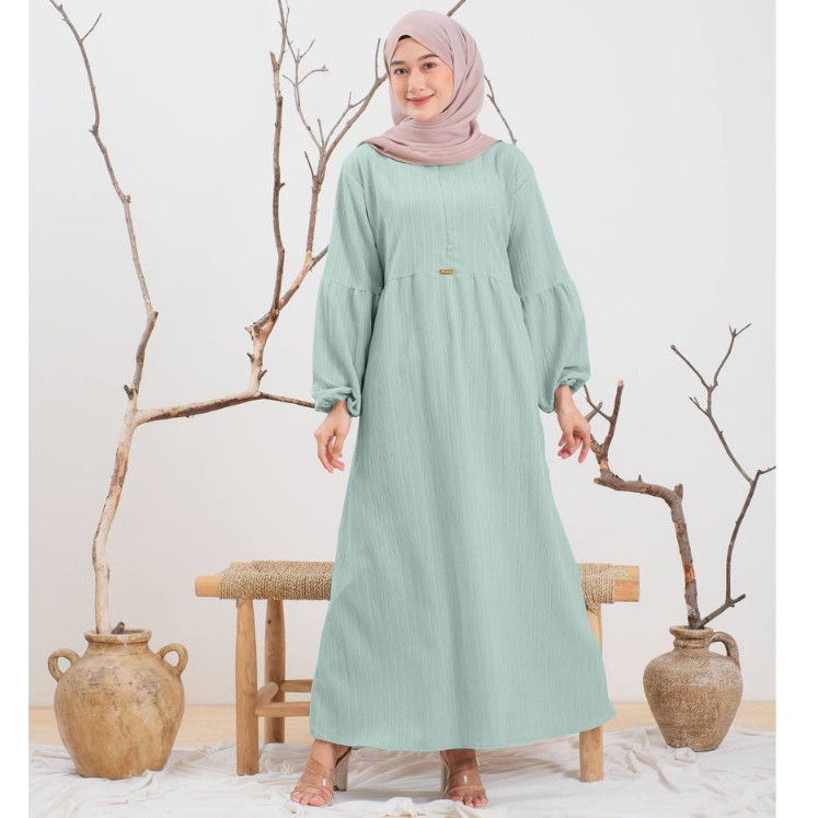 Baju Gamis Syari Mididress Gamus Gamis Wanita Terbaru 2024 Dewasa Baju Gamis Syari Muslim Bju Pengaj
