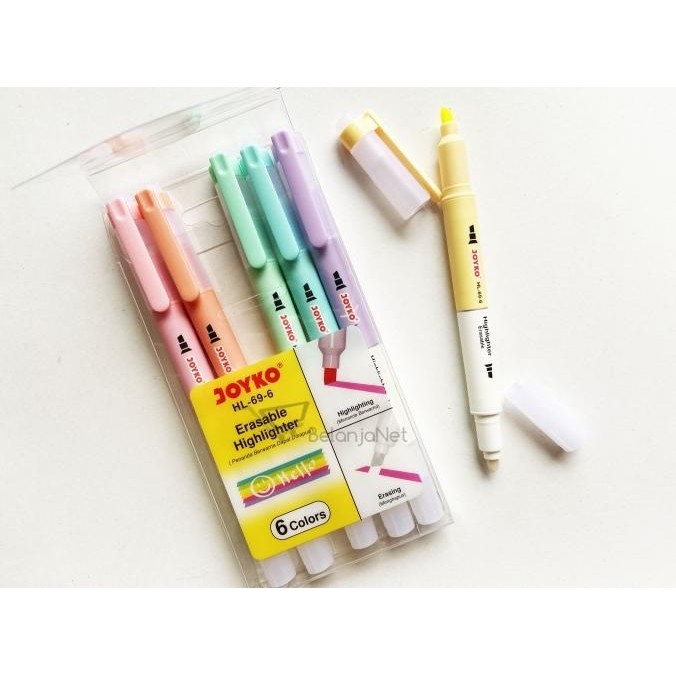 

Hot Sale - Erasable Highlighter | Penanda Dapat Dihapus Joyko HL-69-6