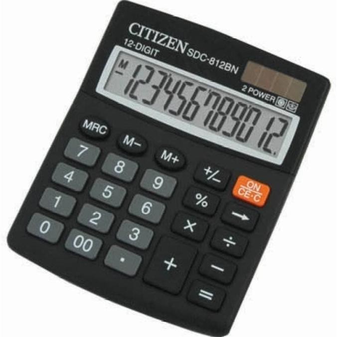 

Berkualitas! Kalkulator Citizen type SDC 812-BN / Calculator Citizen 12 Digit