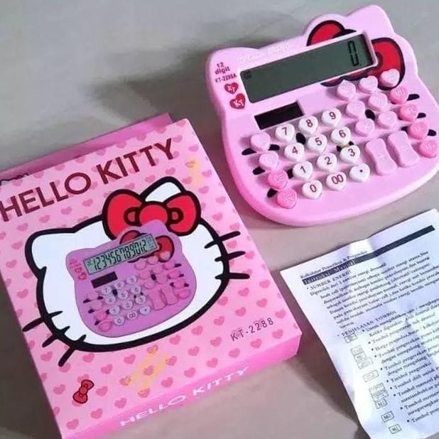

Limited - Kalkulator Kepala Hellokitty 12 DIGIT / Kakulator Lucu dan Unik !