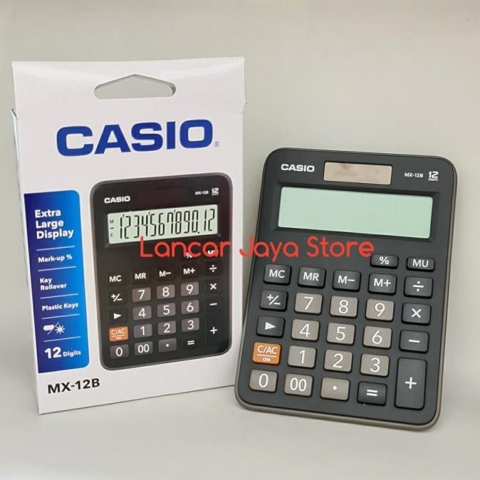 

New - Kalkulator Meja Casio MX12B Casio Calculator CASIO MX-12B ~