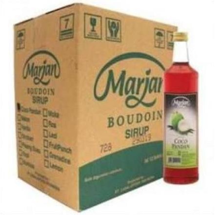 

Sirup Marjan Boudoin Cocopandan Merah 1 Dus / Karton isi 12 TD