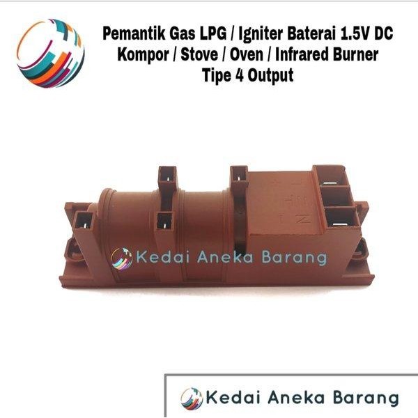 Pemantik Elektrik Listrik Gas Pulse Ignition Akumulator Igniter Kompor Infrared Burner Oven BBQ Gril