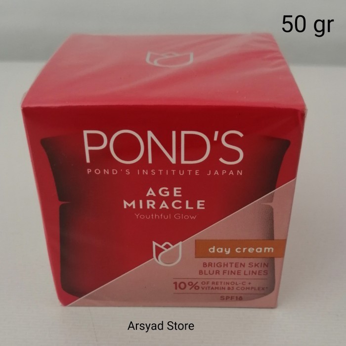 PONDS AGE MIRACLE DAY/NIGHT CREAM MOISTURIZER YOUTHFUL GLOW 50 GR