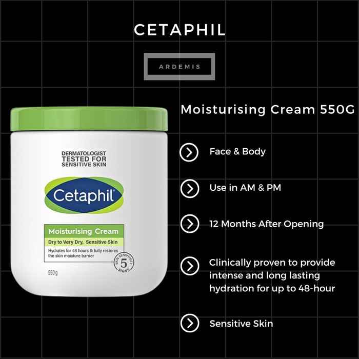 CETAPHIL MOISTURIZER MOISTURIZING CREAM FACE 550G