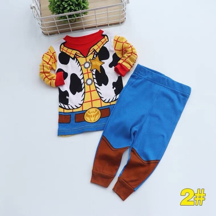 Baju Piyama Woody Toy Story Disney Buzz Balita Bayi Anak Kostum