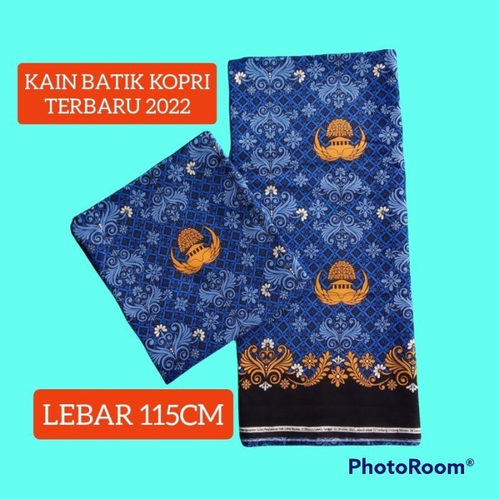 Naenggo Bahan Kain Batik Korpri 2 Meter, Motif Terbaru 2022,Kain Batik Resmi.