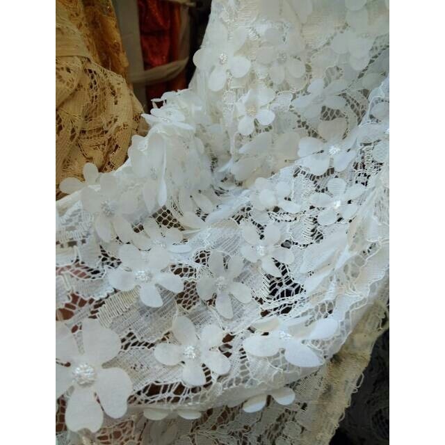 Naenggo Kain/Bahan Brokat Lace 3D