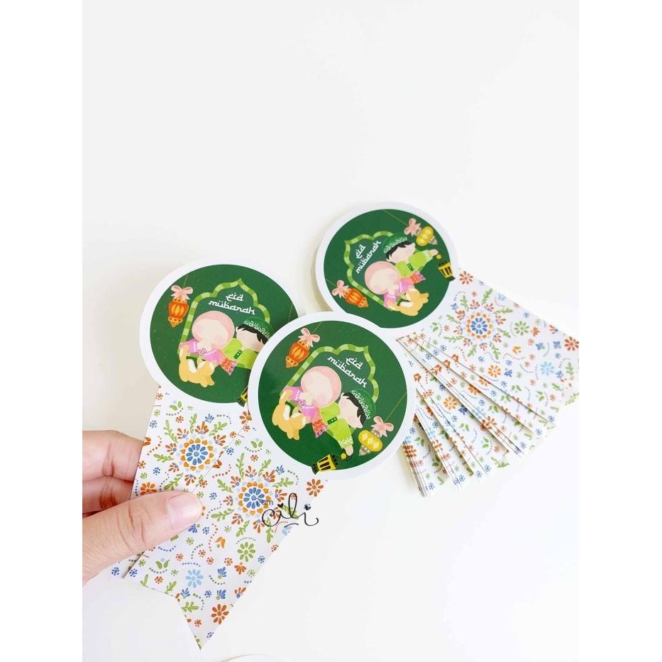 

(Sif096) Stiker Toples Eid Lebaran Idulfitri Turkiye Ceria(Uk 7X14Cm) 099