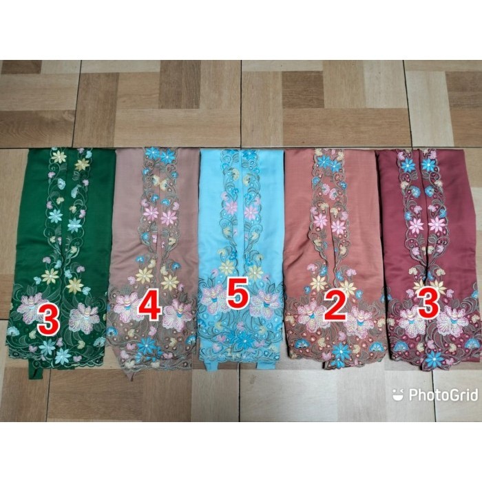 Naenggo Bahan Kain Baju Kebaya Bordir Tangan