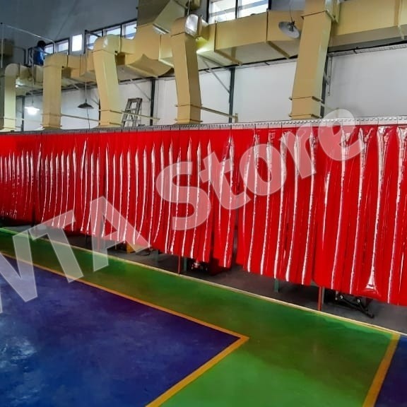 Tirai Pvc Strip Curtain Tirai Plastik Curtain Lengkap Bracket Hanger