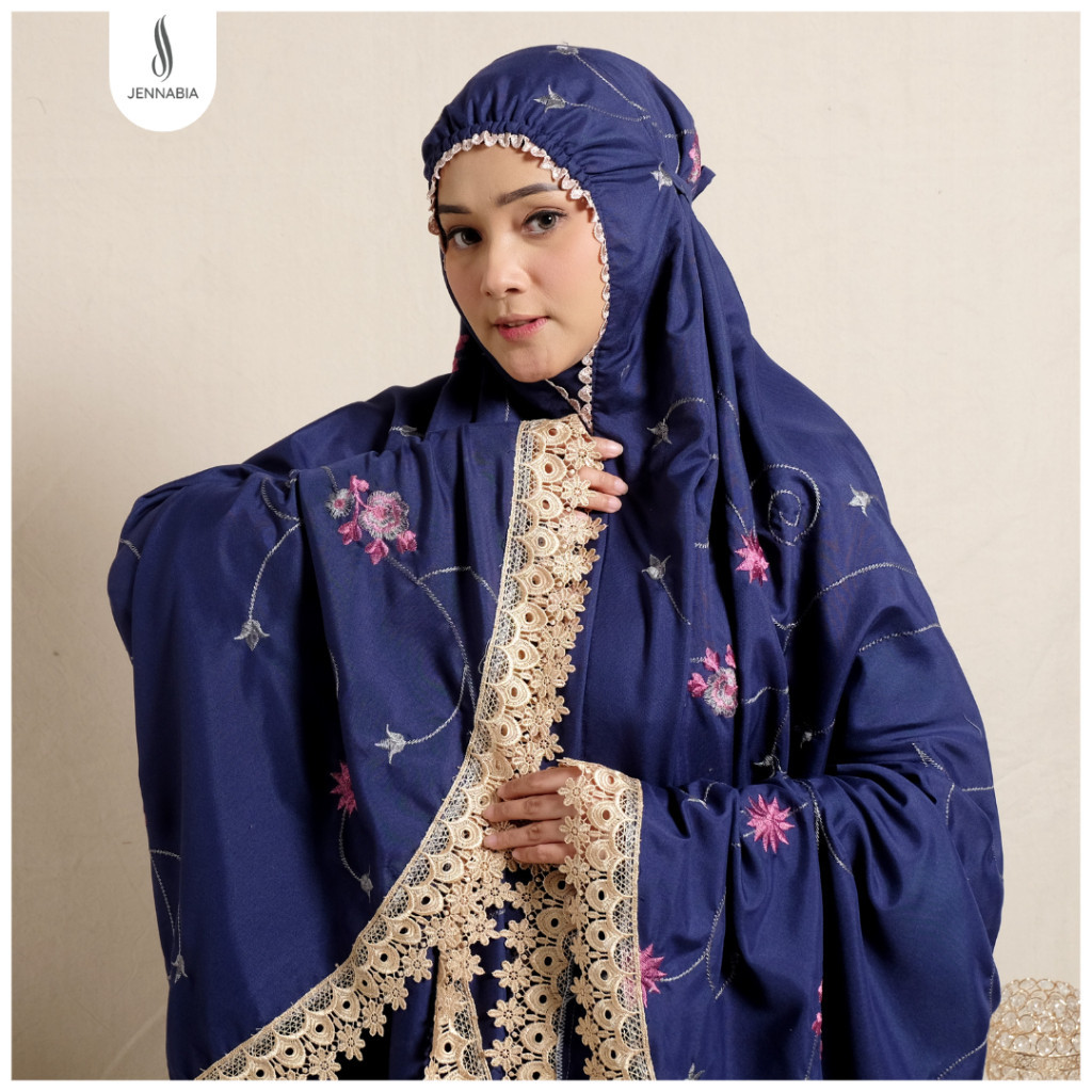 [ONLINE EXCLUSIVE] Jennabia.tsm - Mukena Dewasa Katun Premium Bordir Mewah Milena