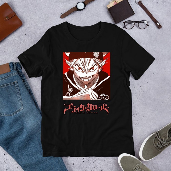 Baju Kaos Black Clover Asta Demon Liebe