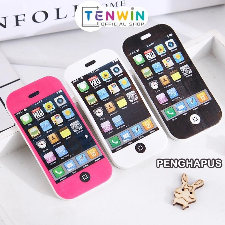 

Penghapus Pensil Eraser Karet Bentuk Handphone - Tenwin