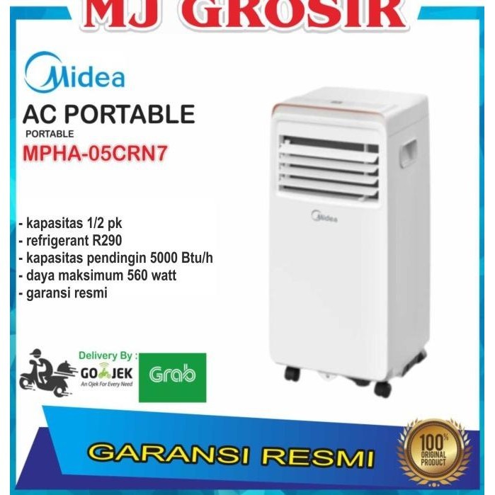 Ac Midea Mpha 05 Crn7 1/2 Pk Low Watt Ac Portable