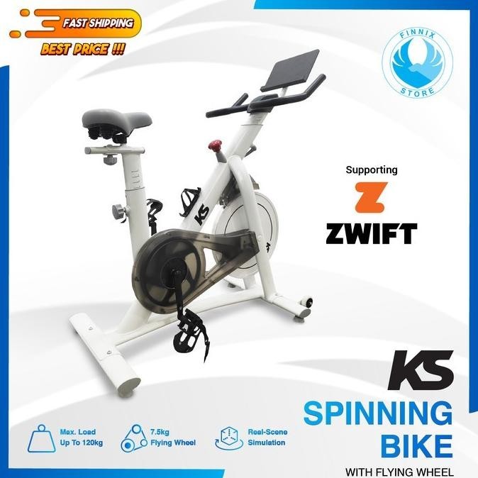 Barang Terlaris Ks Spinning Bike With Zwift - Sepeda Statis - Garansi Xasiuu