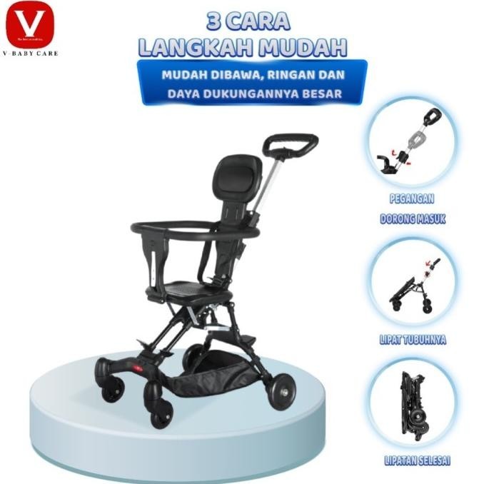 V-Baby Care Stroller Bayi/Stroller Bayi/Kursi Dorong Bayi/Kursi Dorong Xadullxa