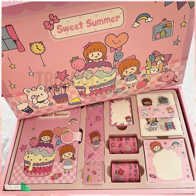 

Sale Terbatas Tromso 5In1 Diary Set / Gift Set / Buku Harian Untuk Anak Perempuan