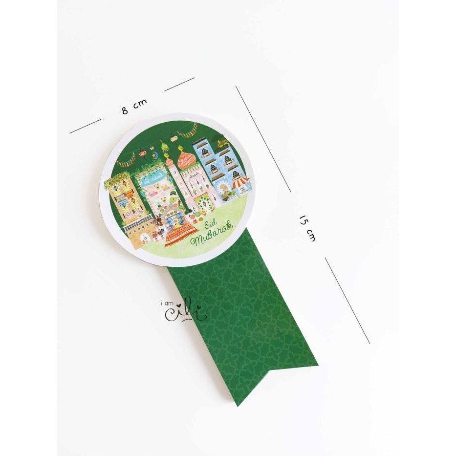 

(Sif095) Stiker Toples Eid Lebaran Idulfitri Souqmarket (Uk 8X15Cm) 015