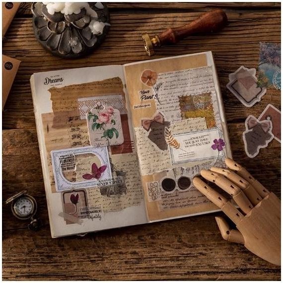 

Kualitas Terjamin Vintage Journal Kit - Biography Series (63Pcs)