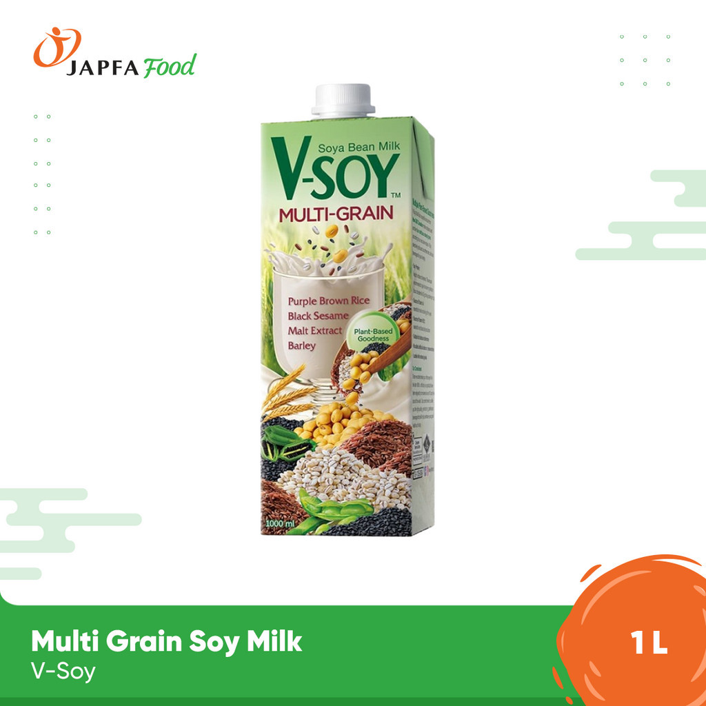 

V-soy Multi Grain Soy Milk / Susu Kedelai Multi Grain V-Soy 1 L