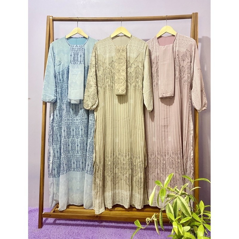 setelan gamis+kerudung jumbo