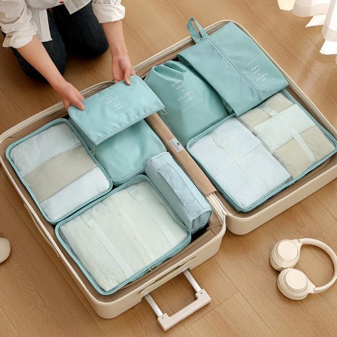 Roaming Tas Travel Organizer 8 in 1 Storage Bag Luggage Bag