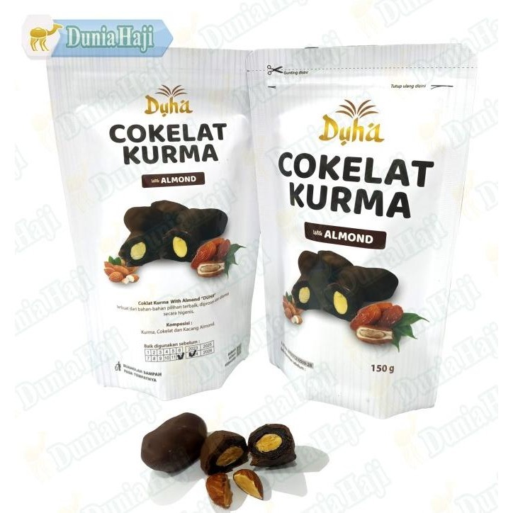 

Produk Unggulan] Cokelat Kurma 150gr Isi Almond Lapis Coklat Chocolate Dates With Almon