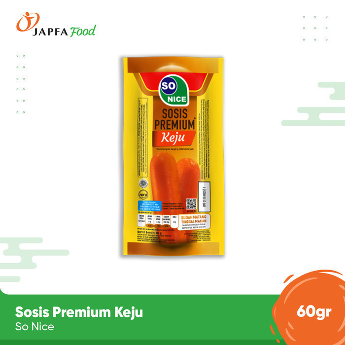 

So Nice Sosis Premium Keju 60gr