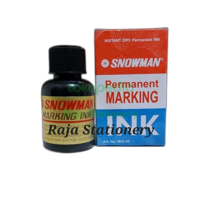 

Snowman Permanent Marker Refill Tinta Isi Ulang Spidol Snowman [12Pcs]