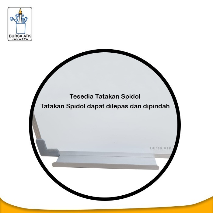 

Whiteboard Magnetic Gantung 40 X 60 Spidol Htm, Magnet, Hapusan