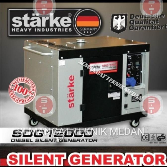 $$$$] SDG12000 GENSET GENERATOR LISTRIK DIESEL SILENT SOLAR 9000 WATT STARKE