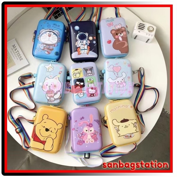 Tas Dompet Hp Selempang Anak Perempuan Laki Kartun Lucu Remaja