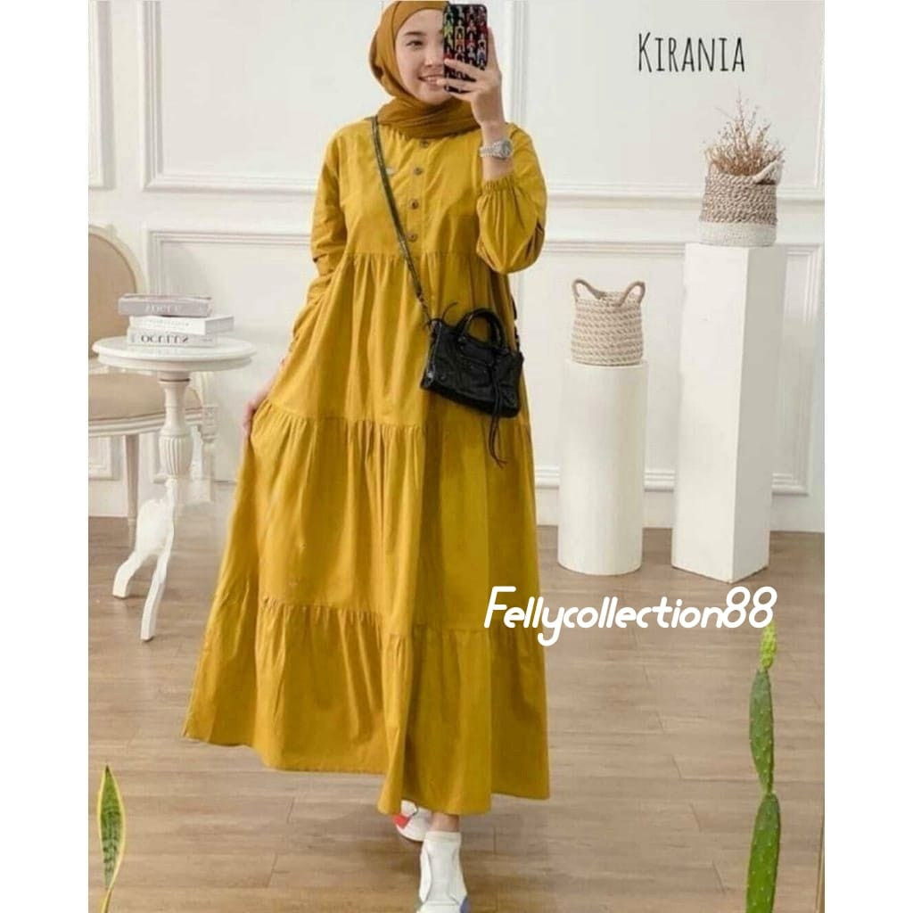 Baju Muslim Wanita Terbaru 2024 Games Dewasa Setelan Maxi Kekinian Hijab Dress Lebaran Idul Fitri Pe