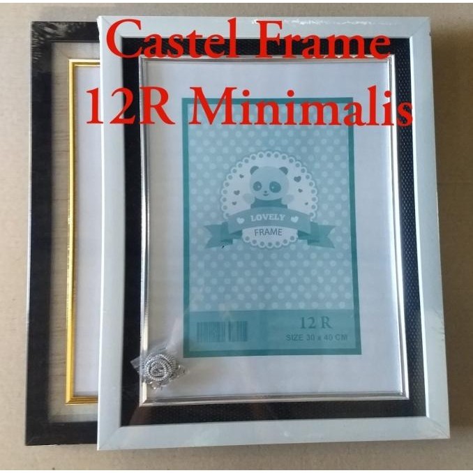 Bingkai/frame foto 12R Linen 30x40 Minimalis - chawee8