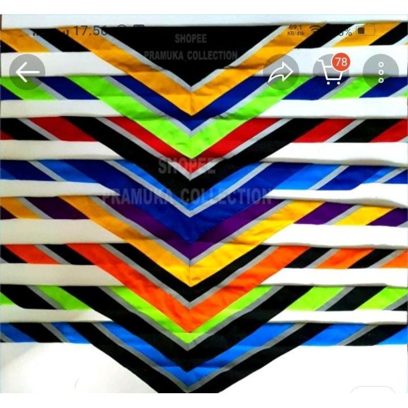 scraf Pramuka Scout scraf wosm menyala