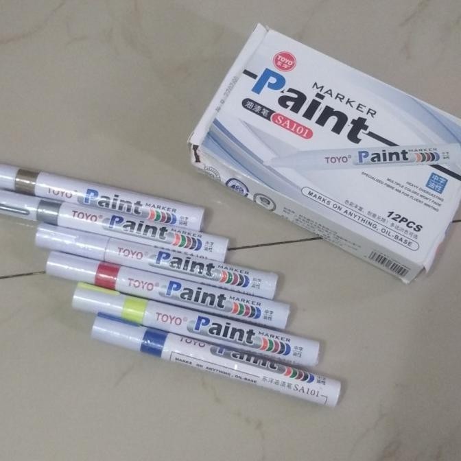 

SPIDOL PERMANEN MARKER PERMANEN TOYO PAINT MARKER PEWARNA BAN ORIGINAL
