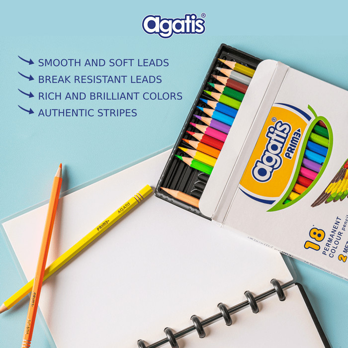 

Wow Agatis- Pensil Warna Prime 18 Warna Berkualitas