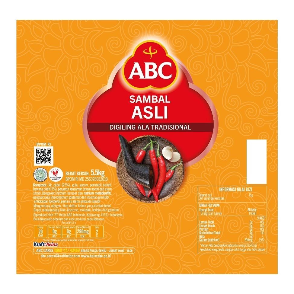 

SALE PRODUK ABC Saus Sambal Asli 5.5 kg TERLARIS