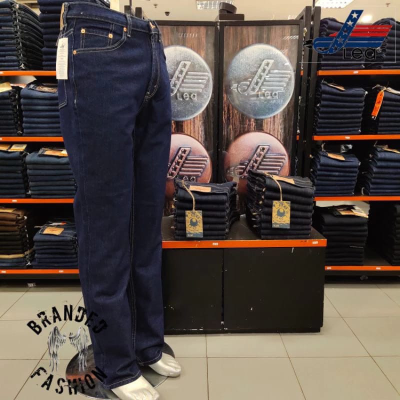 [LOOK STYLISH] Celana Panjang Jeans Wanita LEA 606 Garment Original Reguler Standar