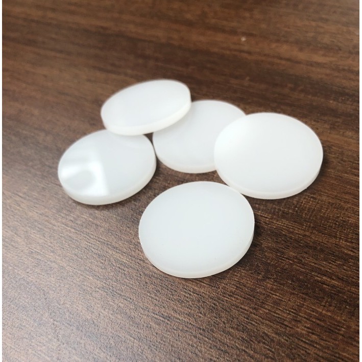 :<:<:<:<] acrylic / akrilik warna putih susu PS bulat 3cm tebal 3mm