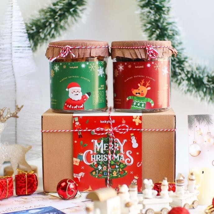 

:::::::] Hampers Natal / Christmas Hampers - Cookies 2 Jar + FREE Greeting Card