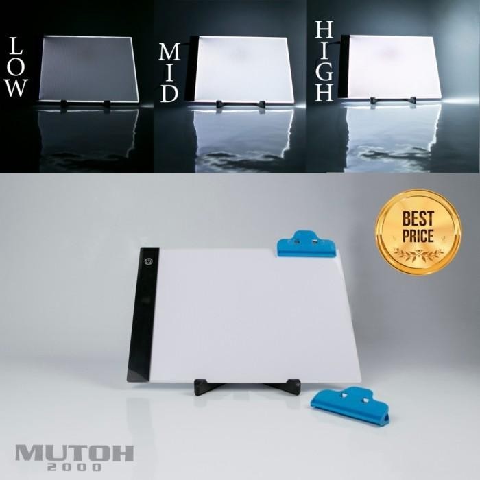 

Drawing Tracing A4 Copy Board Papan Jipak Led Light Pad Ultra Slim A4