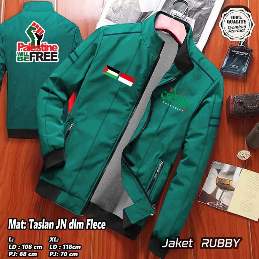 [EXCLUSIVE] NEW ARRIVALS JAKET PALESTINA PRIA WANITA MUSLIM MUSLIMAH BAHAN TASLAN WINDPROF