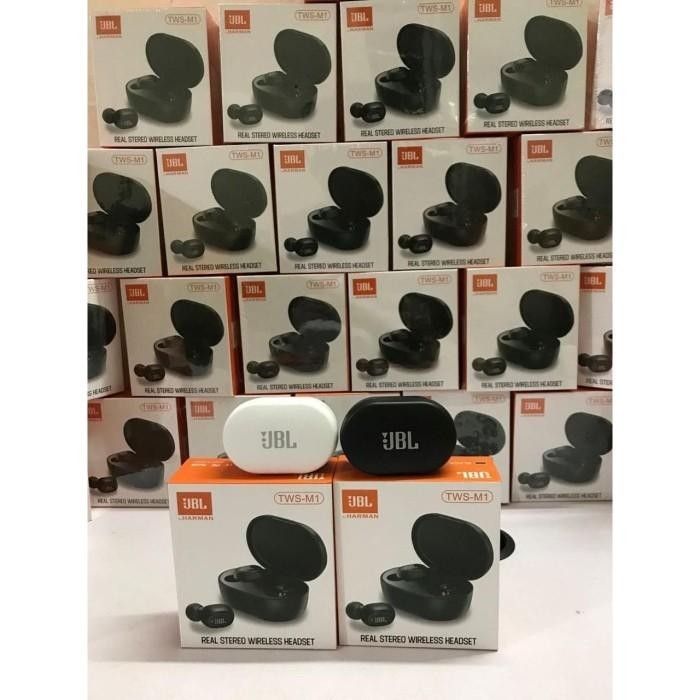 Headset Bluetooth JBL TWS-M1 True Wireless Headset TWS M1 Earphone Berkualitas