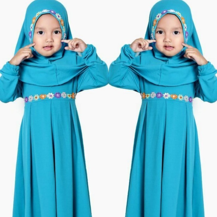 Kaluna Baju Gamis Dress Wanita Cewek Dewasa Remaja Anak Muslim Busui Kekinian Modern Simple Elegan M