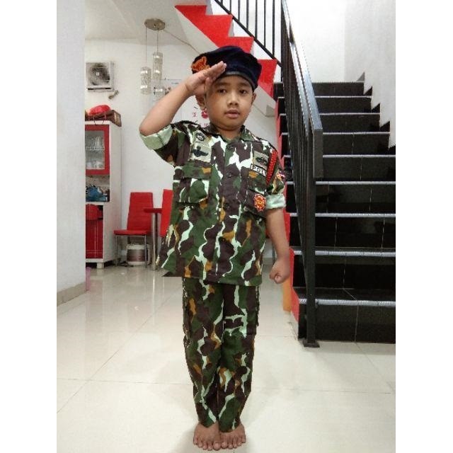 [SVT COLLECTIONS] Baju polisi anak Brimob Loreng Kostum Brimob loreng Baju profesi Brimob anak