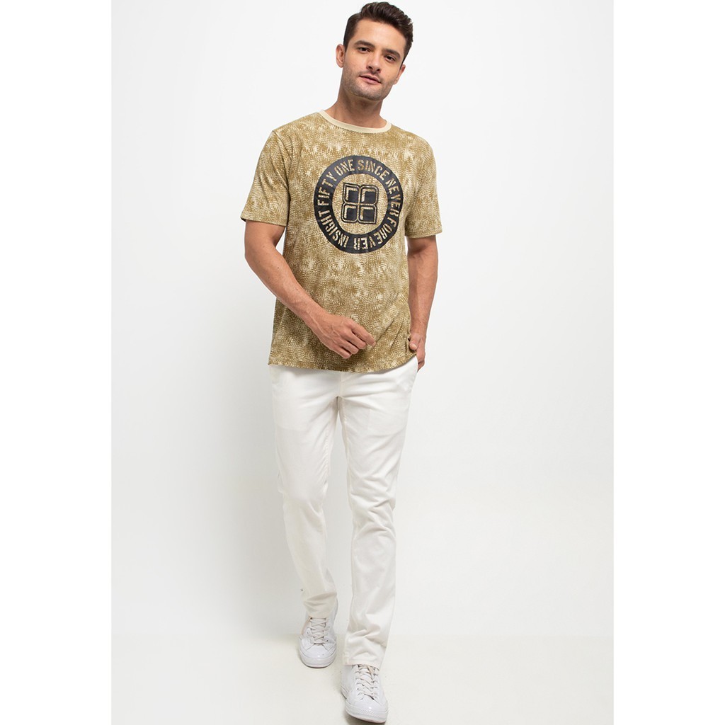 [HIGH QUALITY COLLECTIONS] Insight Kaos Pria Lengan Pendek Cream A Tenholes Tee IS111105-CRM Planet
