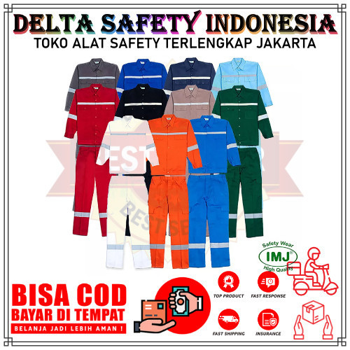 BAJU CELANA SAFETY SETELAN IMJ / WEARPACK SAFETY SETELAN IMJ